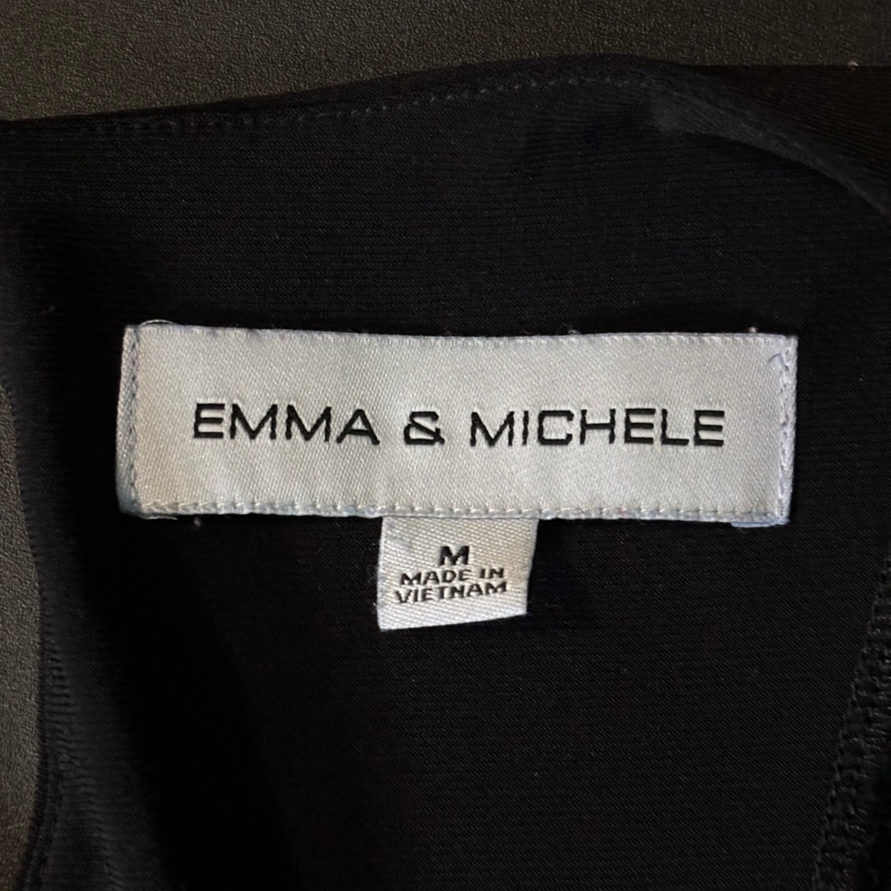 Emma & Michele Black Sleeveless Jumpsuit with Relaxed Fit - Picture 3 of 6